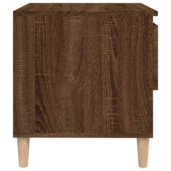 Nachtkastjes 2 st 50x46x50 cm bewerkt hout bruineikenkleurig MeubelReus
