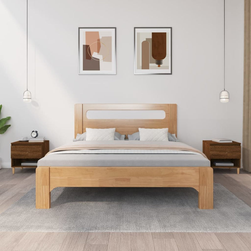 Nachtkastjes 2 st 50x46x50 cm bewerkt hout bruineikenkleurig MeubelReus