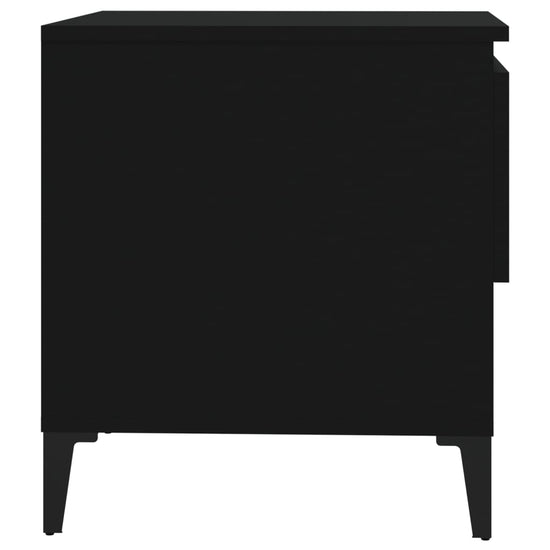 Bijzettafels 2 st 50x46x50 cm bewerkt hout zwart MeubelReus