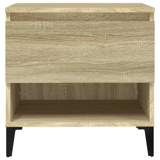 Bijzettafel 50x46x50 cm bewerkt hout sonoma eikenkleurig MeubelReus