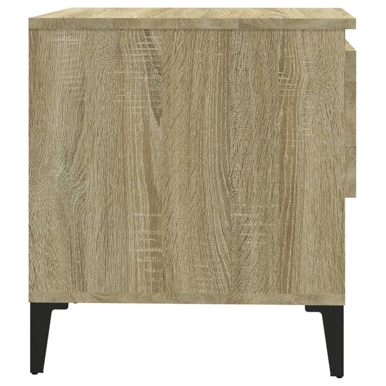 Bijzettafel 50x46x50 cm bewerkt hout sonoma eikenkleurig MeubelReus