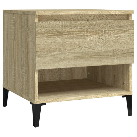 Bijzettafels 2 st 50x46x50 cm bewerkt hout sonoma eikenkleurig MeubelReus