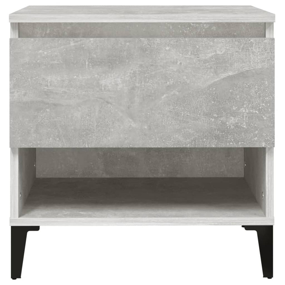 Bijzettafel 50x46x50 cm bewerkt hout betongrijs MeubelReus