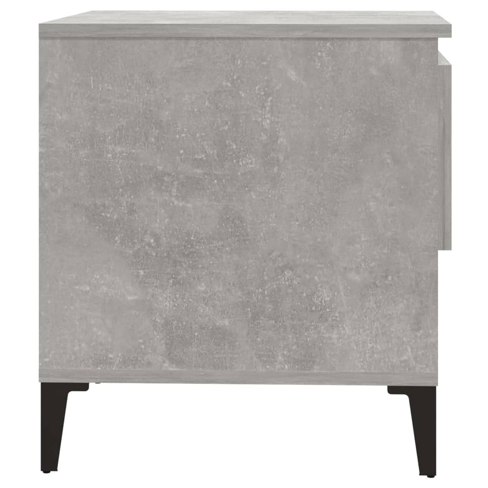 Bijzettafel 50x46x50 cm bewerkt hout betongrijs MeubelReus