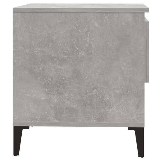 Bijzettafel 50x46x50 cm bewerkt hout betongrijs MeubelReus