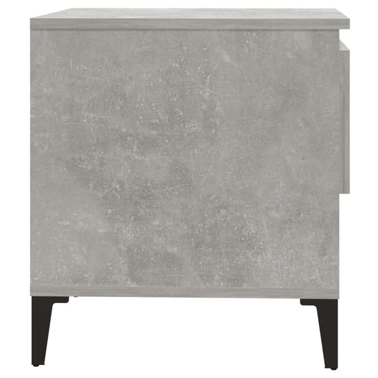 Bijzettafels 2 st 50x46x50 cm bewerkt hout betongrijs MeubelReus