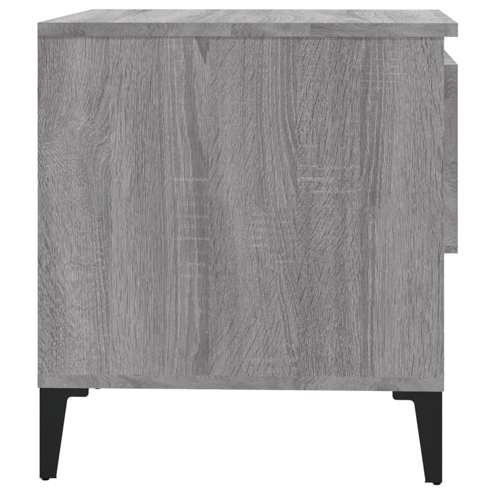 Bijzettafel 50x46x50 cm bewerkt hout grijs sonoma eikenkleur MeubelReus