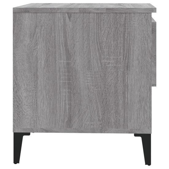 Bijzettafel 50x46x50 cm bewerkt hout grijs sonoma eikenkleur MeubelReus