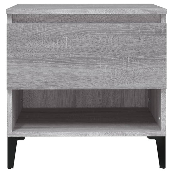 Bijzettafels 2 st 50x46x50 cm bewerkt hout grijs sonoma eiken MeubelReus