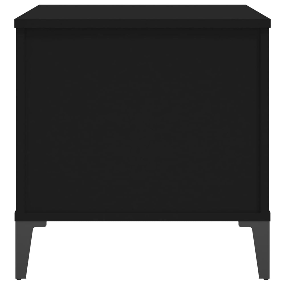 Salontafel 60x44,5x45 cm bewerkt hout zwart MeubelReus