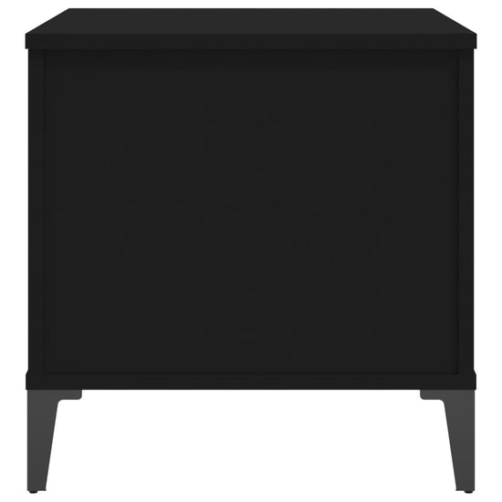 Salontafel 60x44,5x45 cm bewerkt hout zwart MeubelReus