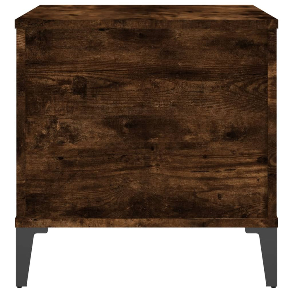 Salontafel 60x44,5x45 cm bewerkt hout gerookt eikenkleurig MeubelReus