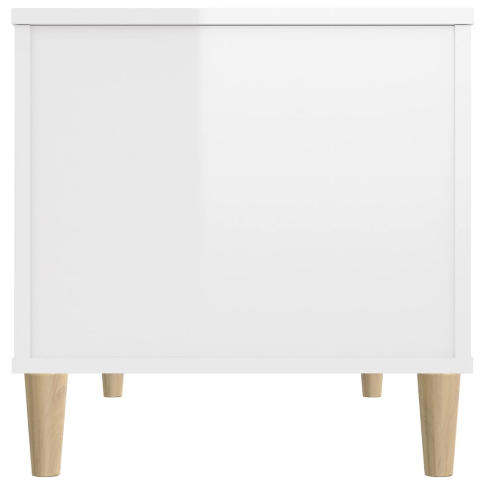 Salontafel 90x44,5x45 cm bewerkt hout hoogglans wit MeubelReus