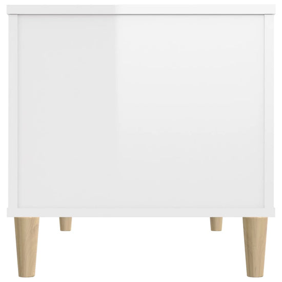 Salontafel 90x44,5x45 cm bewerkt hout hoogglans wit MeubelReus