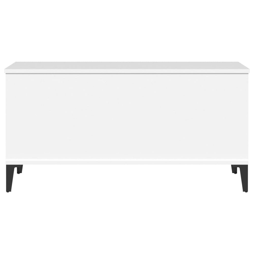 Salontafel 90x44,5x45 cm bewerkt hout wit MeubelReus