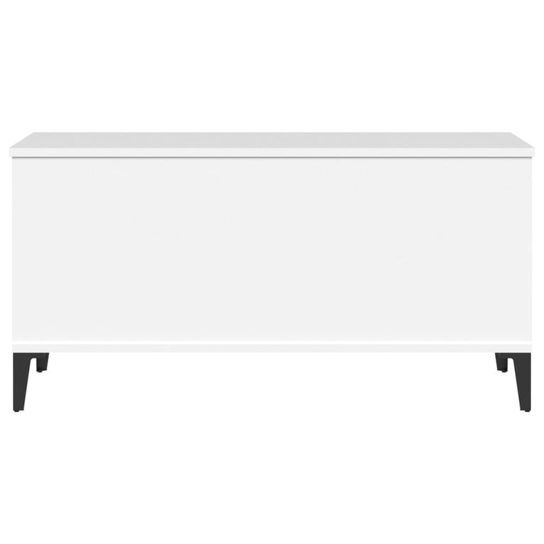 Salontafel 90x44,5x45 cm bewerkt hout wit MeubelReus