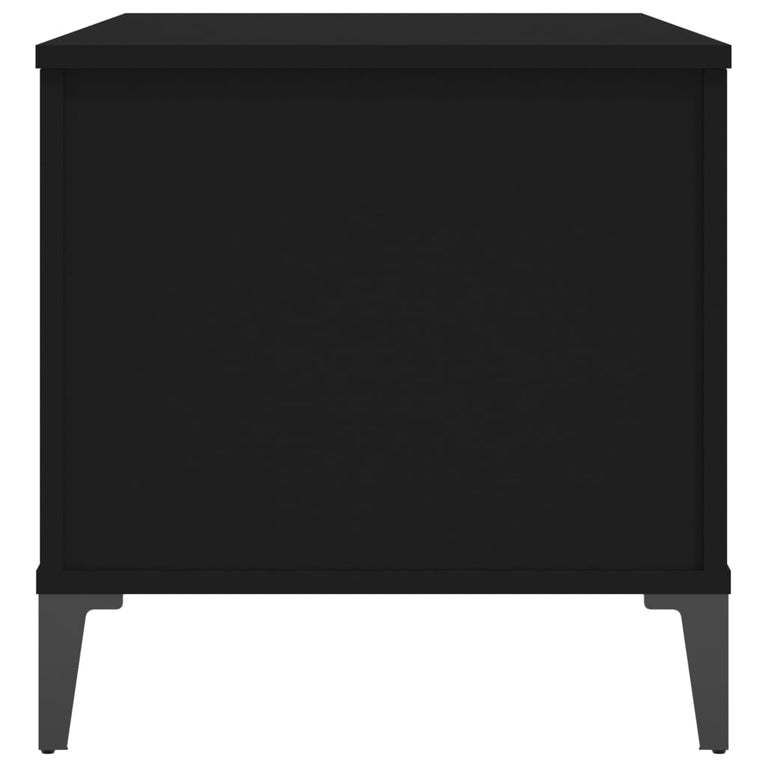 Salontafel 90x44,5x45 cm bewerkt hout zwart MeubelReus