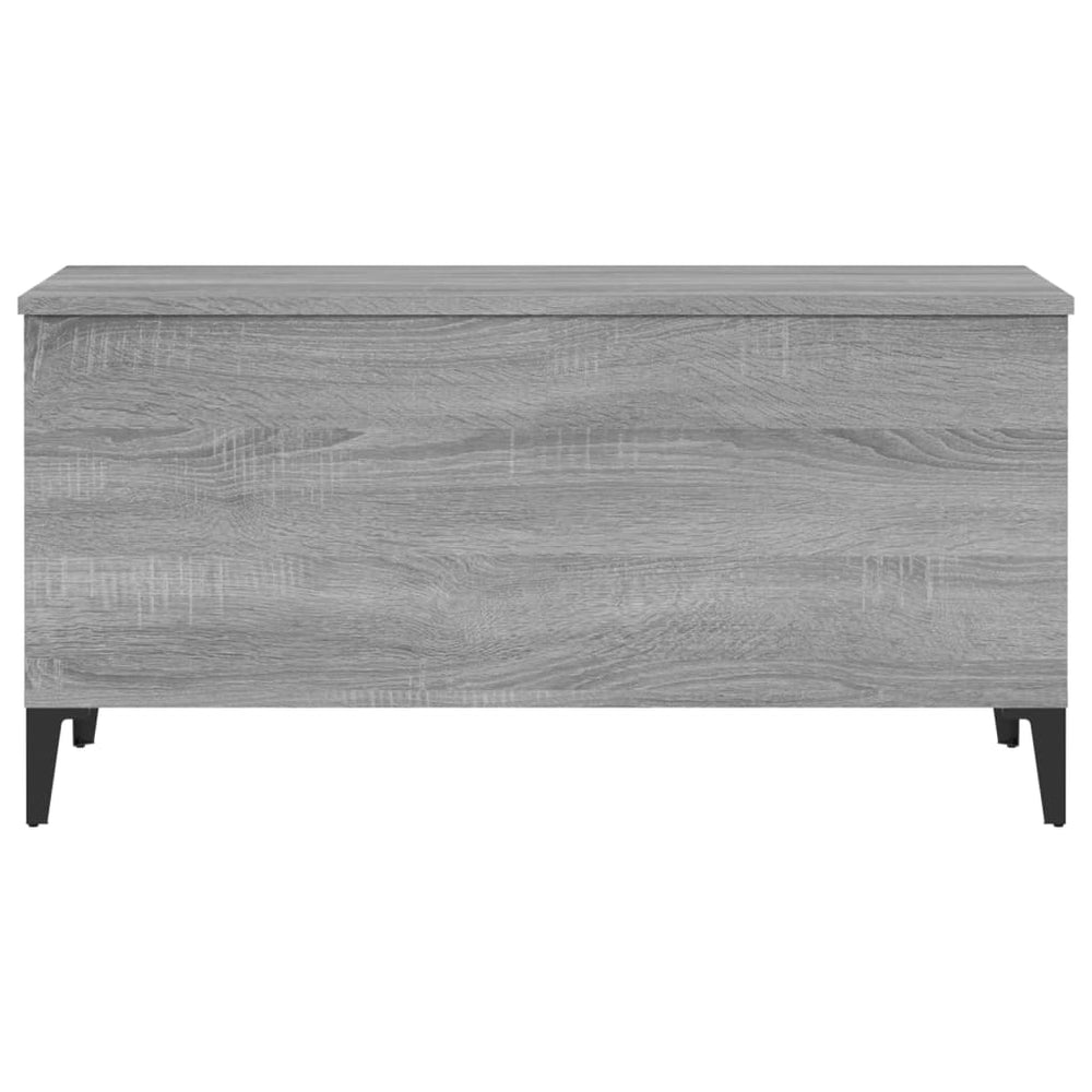 Salontafel 90x44,5x45 cm bewerkt hout grijs sonoma eikenkleurig MeubelReus