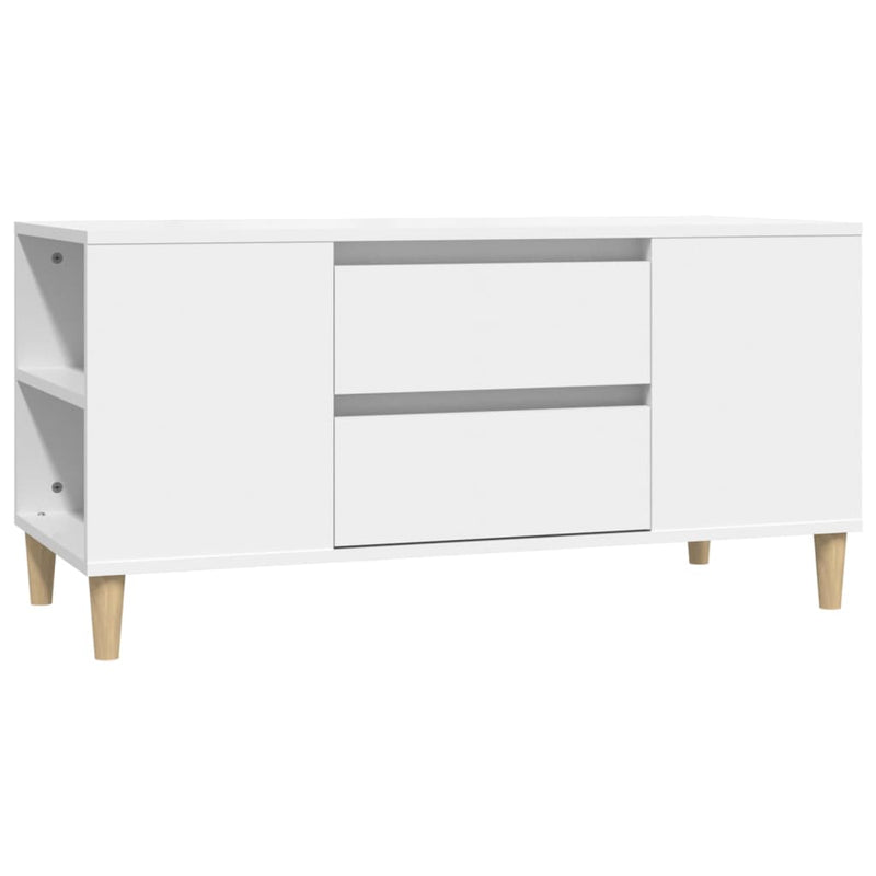 Tv-meubel 102x44,5x50 cm bewerkt hout wit MeubelReus