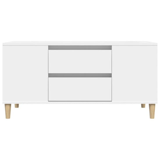 Tv-meubel 102x44,5x50 cm bewerkt hout wit MeubelReus