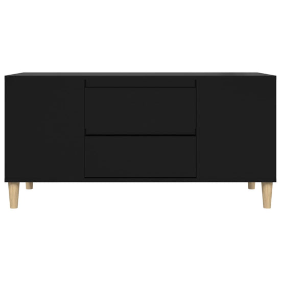 Tv-meubel 102x44,5x50 cm bewerkt hout zwart MeubelReus