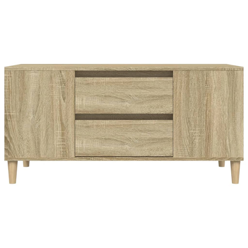 Tv-meubel 102x44,5x50 cm bewerkt hout sonoma eikenkleurig MeubelReus