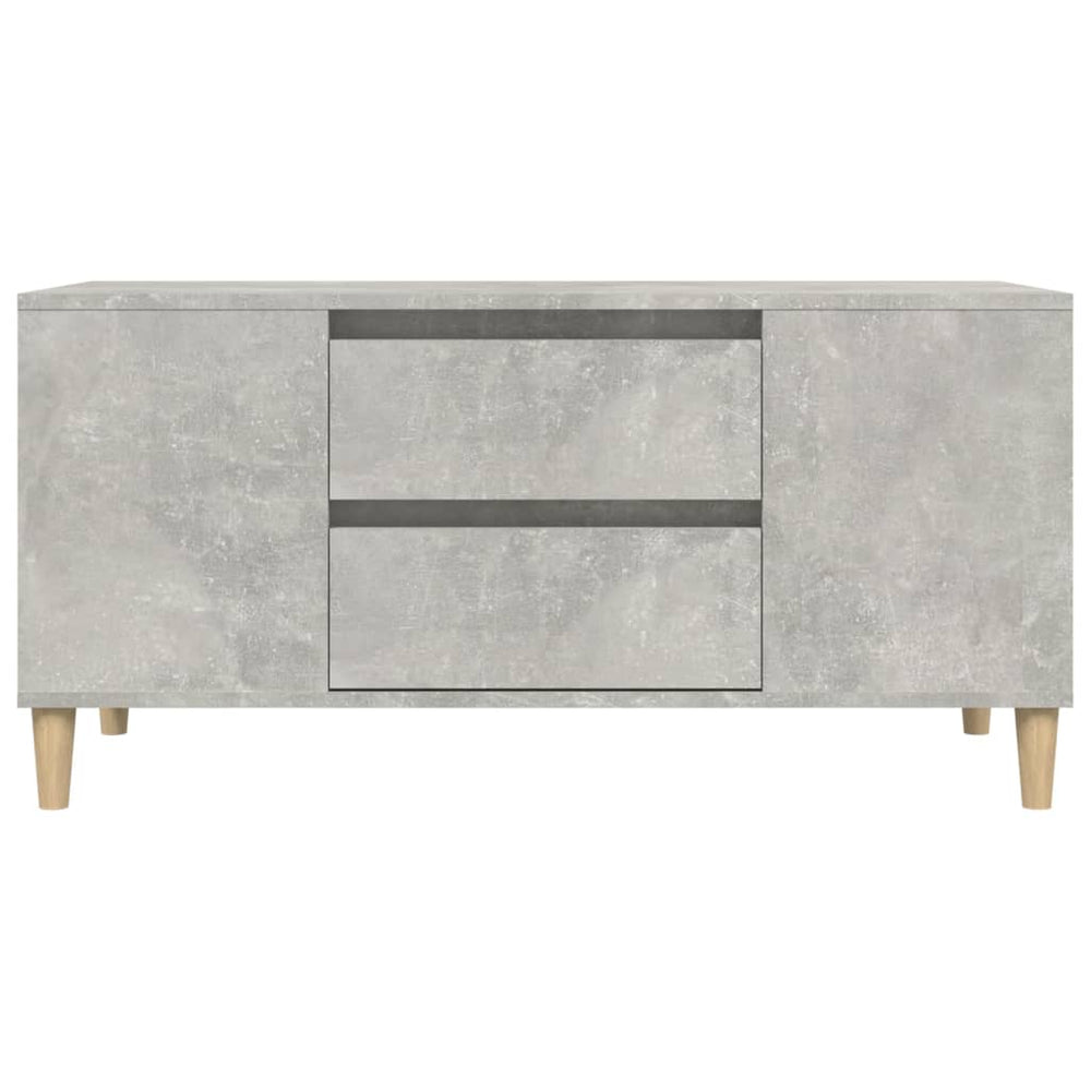 Tv-meubel 102x44,5x50 cm bewerkt hout betongrijs MeubelReus