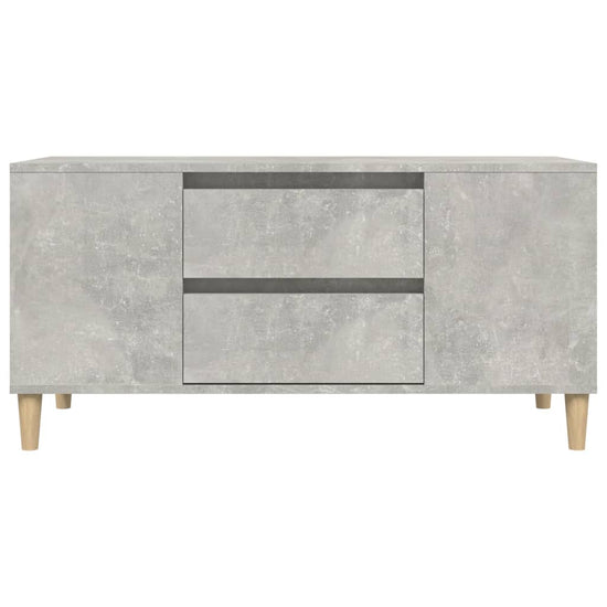 Tv-meubel 102x44,5x50 cm bewerkt hout betongrijs MeubelReus