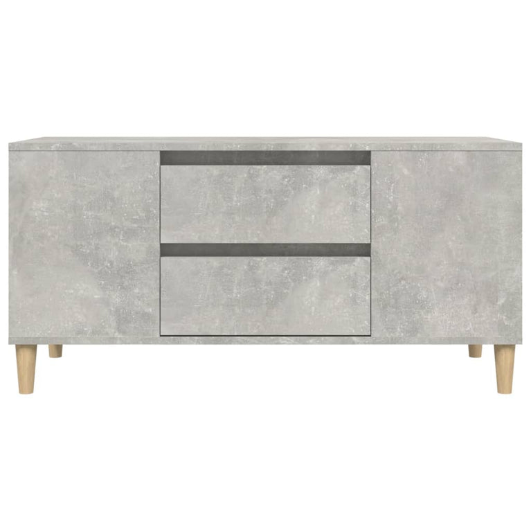 Tv-meubel 102x44,5x50 cm bewerkt hout betongrijs MeubelReus