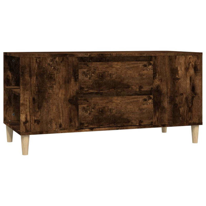 Tv-meubel 102x44,5x50 cm bewerkt hout gerookt eikenkleurig MeubelReus