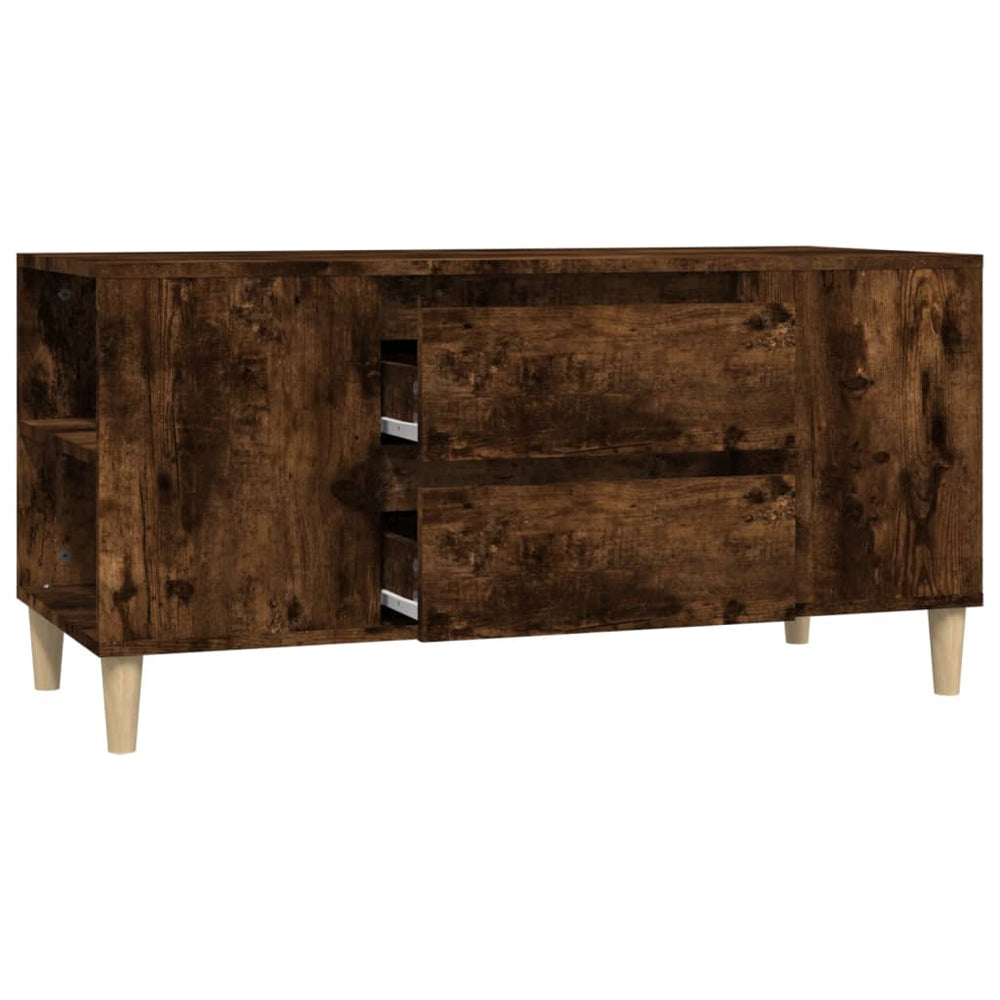 Tv-meubel 102x44,5x50 cm bewerkt hout gerookt eikenkleurig MeubelReus
