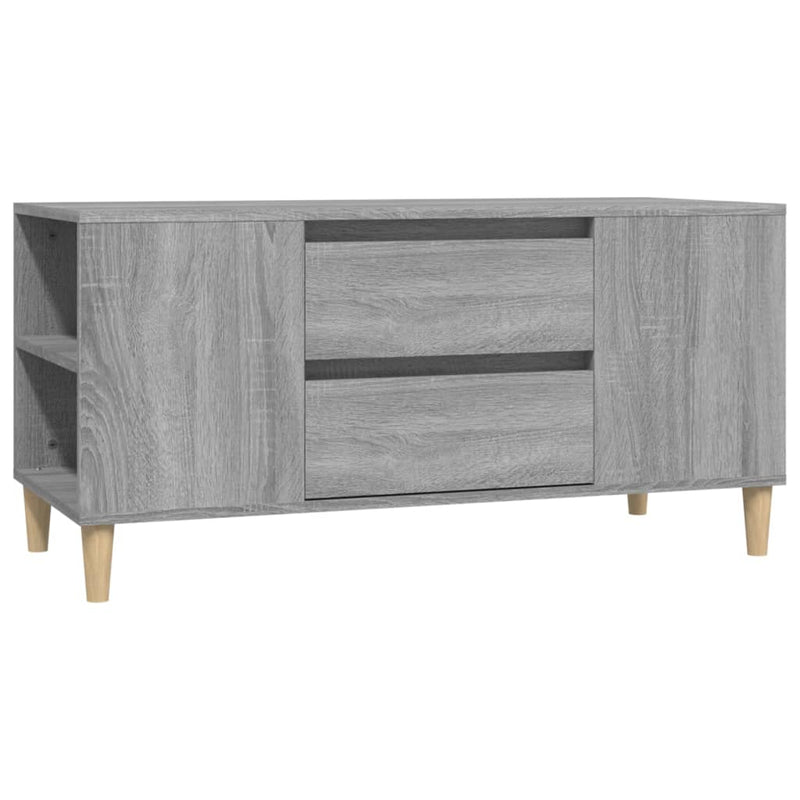 Tv-meubel 102x44,5x50 cm bewerkt hout grijs sonoma eikenkleurig MeubelReus