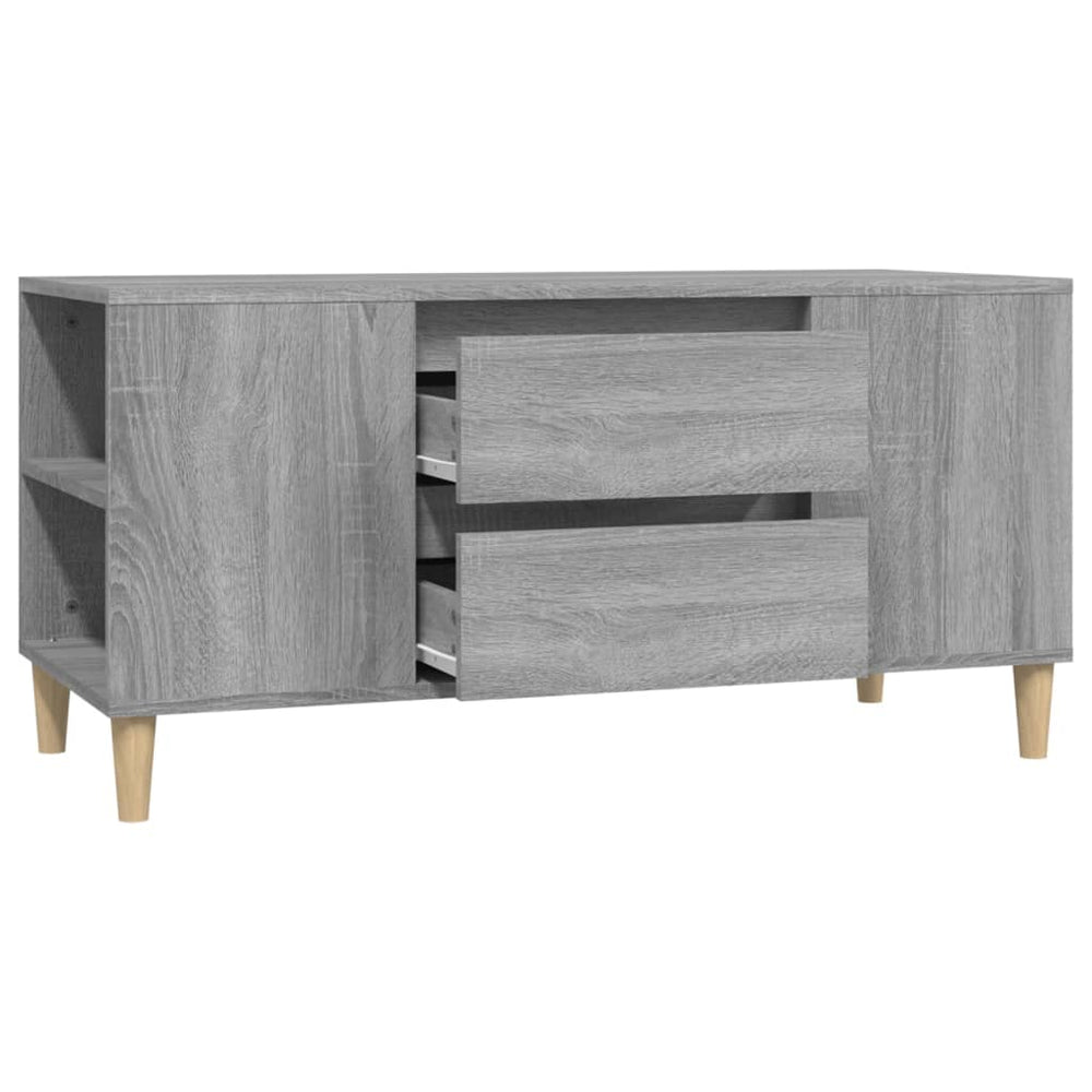 Tv-meubel 102x44,5x50 cm bewerkt hout grijs sonoma eikenkleurig MeubelReus