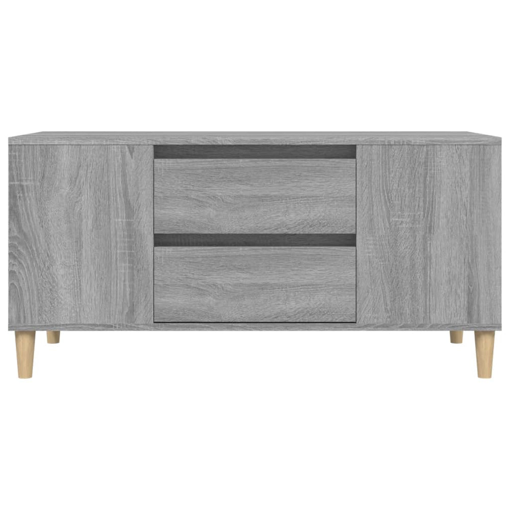 Tv-meubel 102x44,5x50 cm bewerkt hout grijs sonoma eikenkleurig MeubelReus