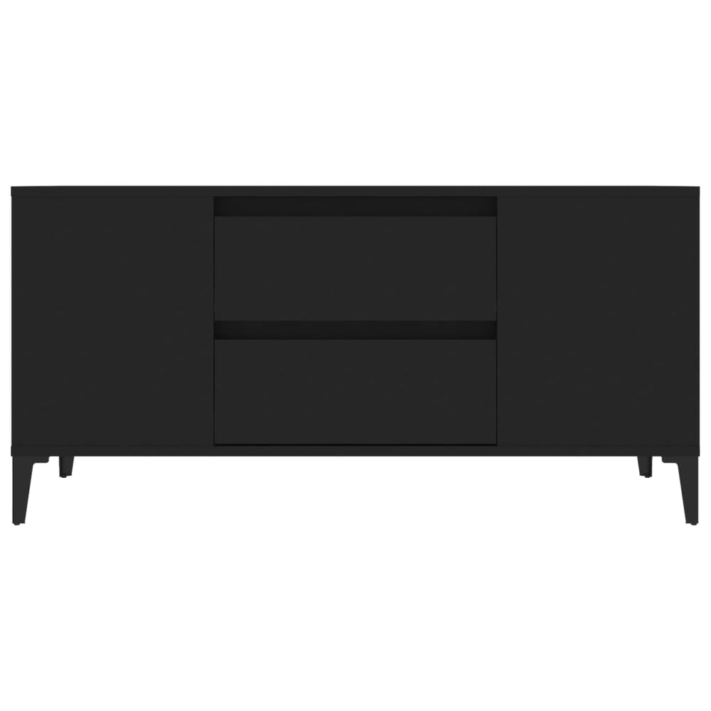 Tv-meubel 102x44,5x50 cm bewerkt hout zwart MeubelReus