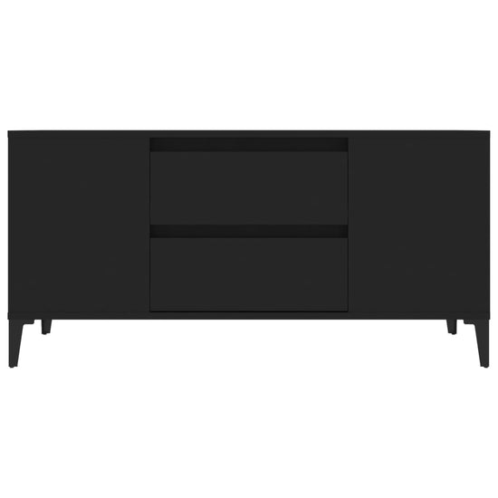 Tv-meubel 102x44,5x50 cm bewerkt hout zwart MeubelReus