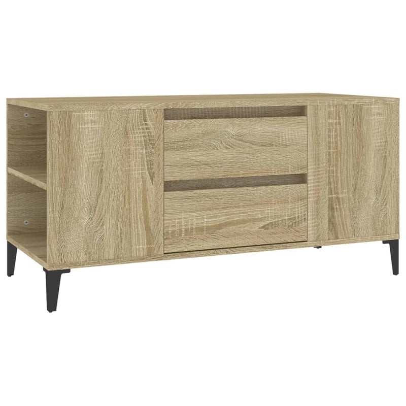 Tv-meubel 102x44,5x50 cm bewerkt hout sonoma eikenkleurig MeubelReus