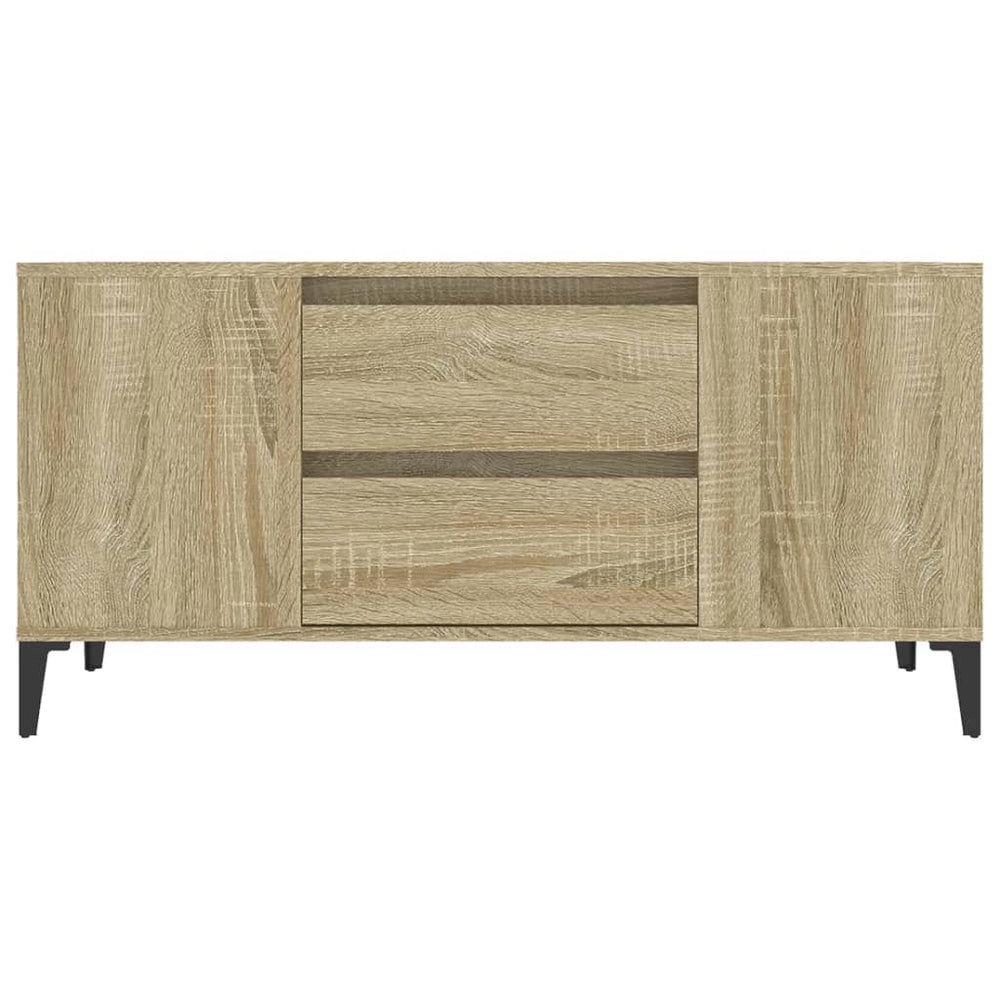Tv-meubel 102x44,5x50 cm bewerkt hout sonoma eikenkleurig MeubelReus