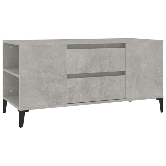 Tv-meubel 102x44,5x50 cm bewerkt hout betongrijs MeubelReus