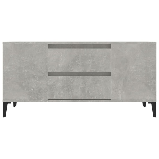 Tv-meubel 102x44,5x50 cm bewerkt hout betongrijs MeubelReus