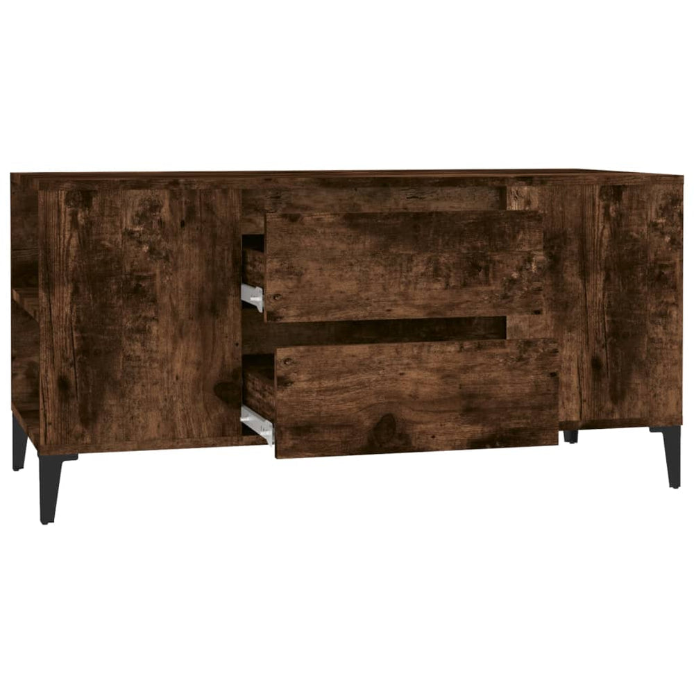 Tv-meubel 102x44,5x50 cm bewerkt hout gerookt eikenkleurig MeubelReus
