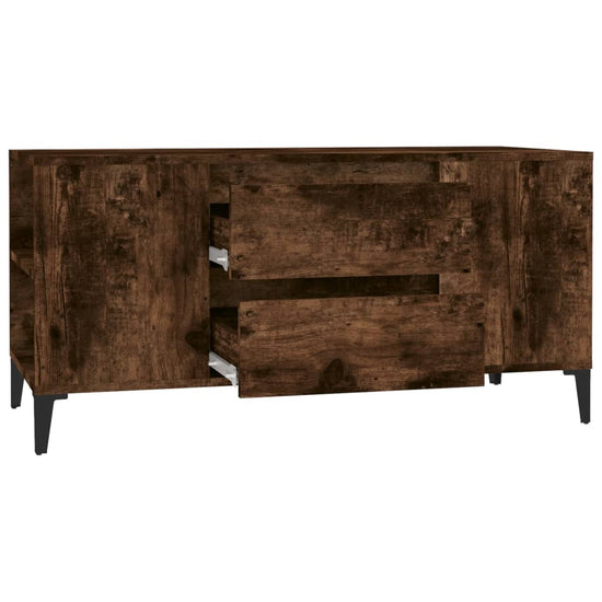 Tv-meubel 102x44,5x50 cm bewerkt hout gerookt eikenkleurig MeubelReus