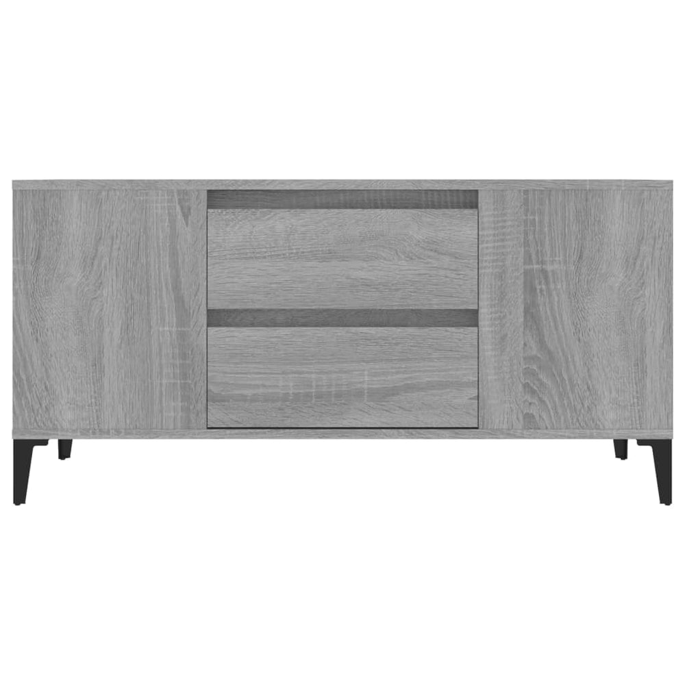 Tv-meubel 102x44,5x50 cm bewerkt hout grijs sonoma eikenkleurig MeubelReus