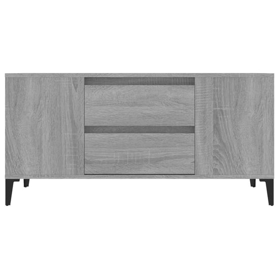 Tv-meubel 102x44,5x50 cm bewerkt hout grijs sonoma eikenkleurig MeubelReus