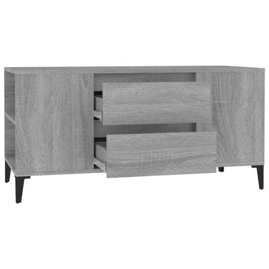 Tv-meubel 102x44,5x50 cm bewerkt hout grijs sonoma eikenkleurig MeubelReus