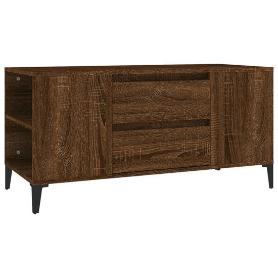Tv-meubel 102x44,5x50 cm bewerkt hout bruin eikenkleur MeubelReus