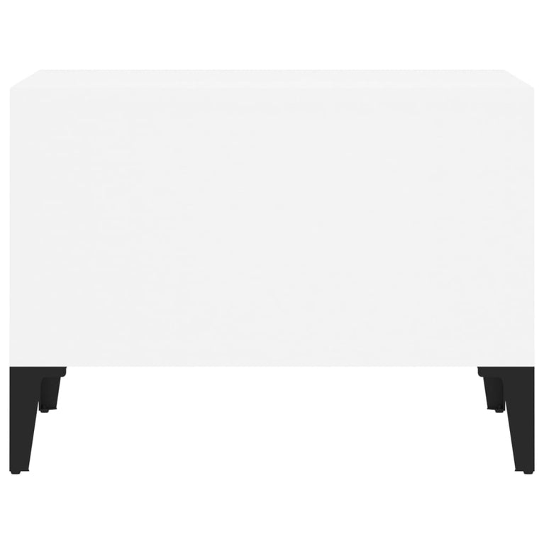 Salontafel 60x50x36,5 cm bewerkt hout wit MeubelReus