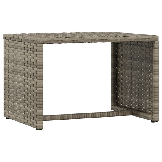 Ligbed met tafel poly rattan grijs MeubelReus