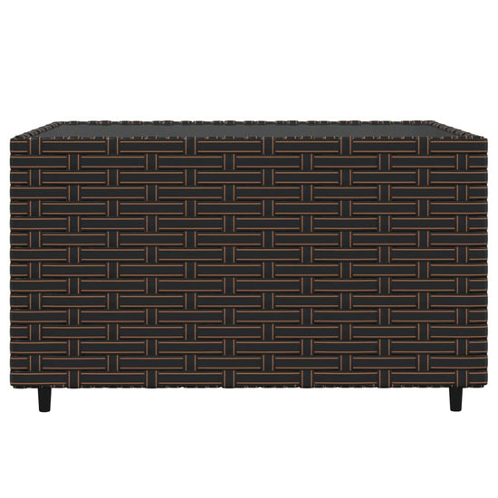 3-delige Loungeset met kussens poly rattan bruin MeubelReus