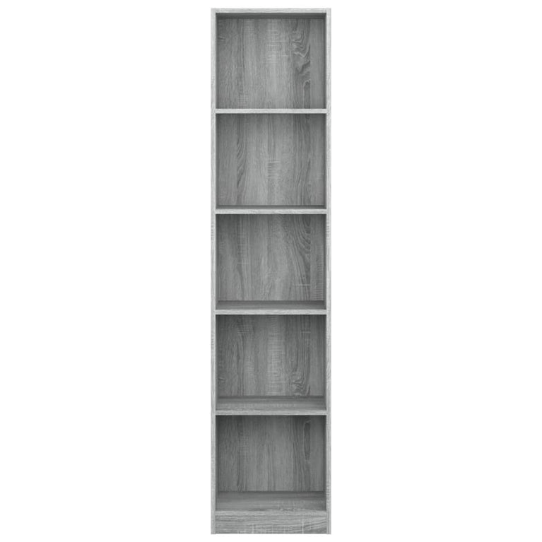 Boekenkast 40x24x175 cm bewerkt hout grijs sonoma eikenkleurig MeubelReus